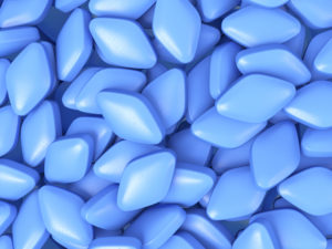 Pile of blue pills